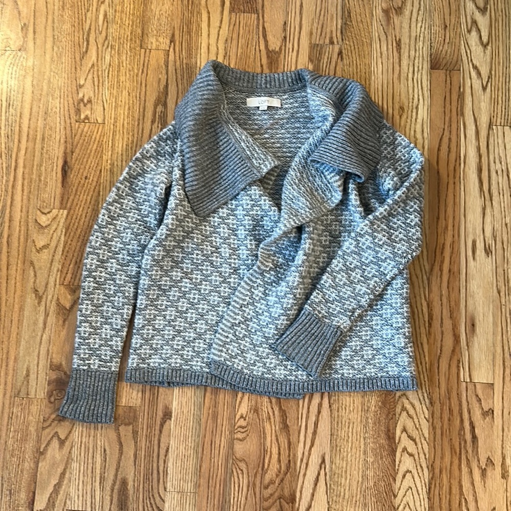 Ann Taylor LOFT- Cowl Neck Cardigan
